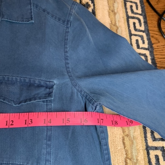 NWT….OLD NAVY dark blue chambray shirt dress - Picture 4 of 6